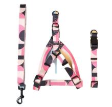 Conjunto Coleira + Coleira Peitoral + Guia Para Cães Rosa Conjunto Coleira + Coleira Peitoral + Guia Para Cães Rosa