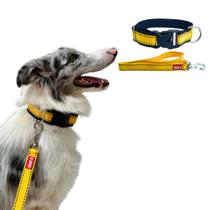 Conjunto Coleira Pontilhado + Guia para Cachorro - Canadá K9