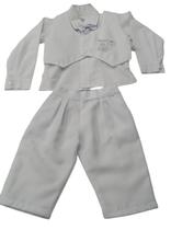 Conjunto Colete Social Branco Infantil Gbb Meninos