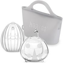 Conjunto coletor de leite haakaa Shell Pump com saco de 75 mL e 750 mL Conjunto coletor de leite haakaa Shell Pump com saco de 75 mL e 750 mL