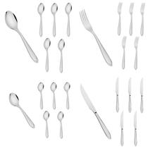 Conjunto Colher de Sopa Sobremesa Faca e Garfo Laguna 6 Und Cada Inox Tramontina