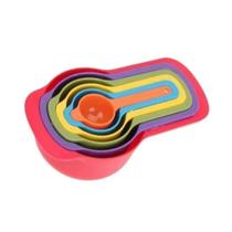 Conjunto Colher Xícara Para Medida 6 Peças