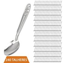 Conjunto Colheres de Sobremesa 240 Peças Restaurante Buffet Conjunto Colheres de Sobremesa 240 Peças Restaurante Buffet
