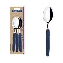 Conjunto Colheres Mesa Ipanema Inox Cabos Polip. Azul 3Pç Conjunto Colheres Mesa Ipanema Inox Cabos Polip. Azul 3Pç