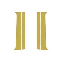 Conjunto Coluna Porta Lisa Para Mercedes-Benz Actros Dourado