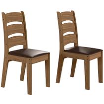 CONJUNTO COM 02 CADEIRAS MALI Cedro Gold 61C