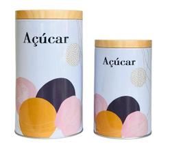 Conjunto Com 02 Latas de Metal 8248 - Y888