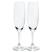 Conjunto com 02 Taças Para Champagne Cristal Bohemia 220ml 58670