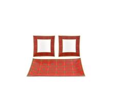 Conjunto Com 03 Petisqueiras em Vidro Xadrez Conjunto Com 03 Petisqueiras em Vidro Xadrez