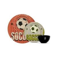 Conjunto com 06 pratos Raso Football - Alleanza