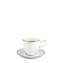 Conjunto com 06 Xícaras de Café Royal Bone China Windsor Gold 100ml Porcelana Conjunto com 06 Xícaras de Café Royal Bone China Windsor Gold 100ml Porcelana