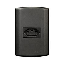 Conjunto com 1 Tomada 2p+t 10a 250v, Modular, com Placa 4x2 e Suporte