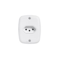 Conjunto com 1 Tomada 2P+T 20A 250V, com Placa de Sobrepor Pluzie