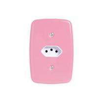 Conjunto com 1 Tomada 2P+T 20A 250V Placa 4x2 Branco Pluzie