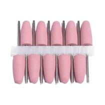 Conjunto com 10 Brocas de Unha de Borracha - Kit de Manicure Elétrico com Ferramentas de Polimento