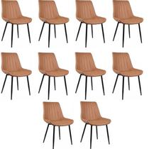 Conjunto com 10 Cadeiras para Sala de Jantar Tainá
