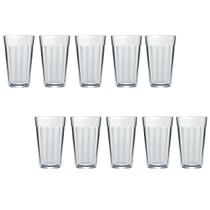 Conjunto Com 10 Copo Americano Long Drink 345ml Vidro Nadir Conjunto Com 10 Copo Americano Long Drink 345ml Vidro Nadir