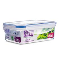 Conjunto Com 10 Potes Herméticos 500Ml Click Fresh