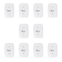 Conjunto com 10 Tomadas 2P+T 20A 250V Pluzie Branco 4x2 Conjunto com 10 Tomadas 2P+T 20A 250V Pluzie Branco 4x2