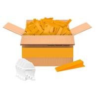 Conjunto Com 1000Uni Espaçador Nivelador 1,0Mm + 100 Cunhas