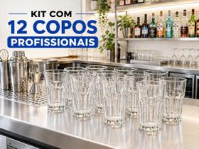 Conjunto com 12 copos Bristol Nadir 410ml de Vidro Transparente para Água, Sucos e Bebidas Conjunto com 12 copos Bristol Nadir 410ml de Vidro Transparente para Água, Sucos e Bebidas