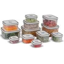 Conjunto Com 12 Potes Herméticos De Plástico Electrolux Transparente