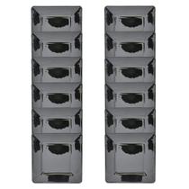 Conjunto Com 12 Pratos Para Jantar Feito em Vidro Preto - 26cm - Libbey