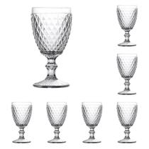 Conjunto com 12 Taças de Vidro Vinho 230ml Bico de Abacaxi