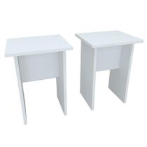 Conjunto com 2 Bancos Barry Branco Conjunto com 2 Bancos Barry Branco