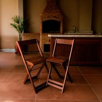 Conjunto com 2 Banquetas Dobráveis para Bistro e balcão