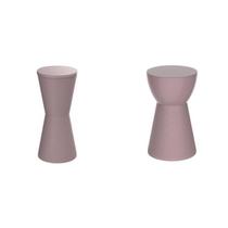 Conjunto com 2 Banquetas - Dub/Sili Rosa/Calla Rose