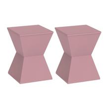 Conjunto com 2 Banquetas Nitro Rosa/Calla Rose