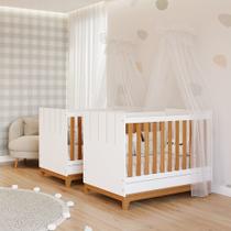 Conjunto com 2 Berços Mini Cama Liza Permobili