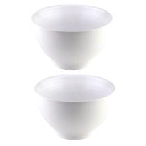 Conjunto com 2 bowls de cerâmica 13cm 620ml branco