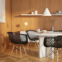 Conjunto com 2 Cadeiras Barcelos Preto