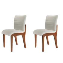 Conjunto com 2 Cadeiras Bella em Madeira Maciça Mobillare Conjunto com 2 Cadeiras Bella em Madeira Maciça Mobillare