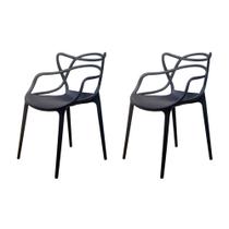 Conjunto com 2 Cadeiras Berrini Preto - Modern