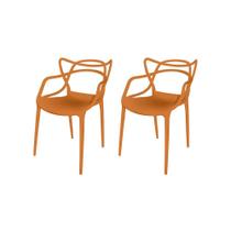 Conjunto com 2 Cadeiras Berrini Terracota