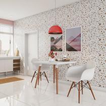 Conjunto com 2 Cadeiras Chester com Braço Branco Conjunto com 2 Cadeiras Chester com Braço Branco