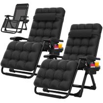 Conjunto com 2 Cadeiras de Camping Suteck Zero Gravity Reclináveis