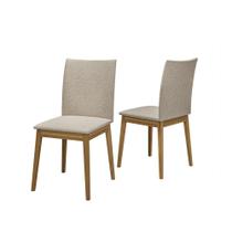 Conjunto com 2 Cadeiras de Jantar Linho Multimóveis CR50038