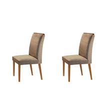 Conjunto com 2 Cadeiras de Jantar Olivia I Capuccino Conjunto com 2 Cadeiras de Jantar Olivia I Capuccino