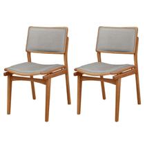 Conjunto com 2 Cadeiras em Madeira Eloa