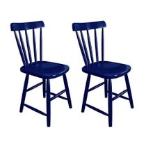 Conjunto com 2 Cadeiras Espanha Azul - Ecomóveis