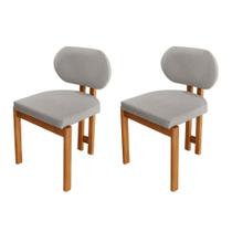 Conjunto com 2 Cadeiras Madeira Nala
