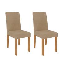 Conjunto com 2 Cadeiras Maia Gengibre e Nature - Modern