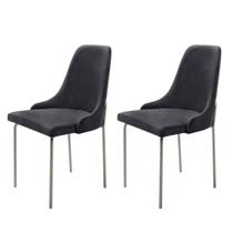 Conjunto com 2 Cadeiras Metal Vicenza Moderna Mobilia