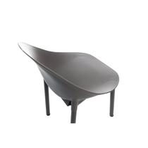 Conjunto com 2 Cadeiras para Jardim Pétala Cinza/Konkret Conjunto com 2 Cadeiras para Jardim Pétala Cinza/Konkret