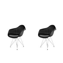 Conjunto com 2 Cadeiras para Sala de Jantar Arm Eiffel