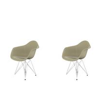 Conjunto com 2 Cadeiras para Sala de Jantar Arm Eiffel